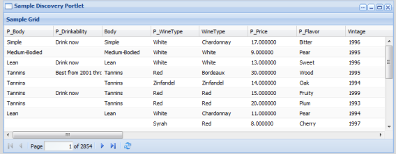 Sample Discovery Portlet