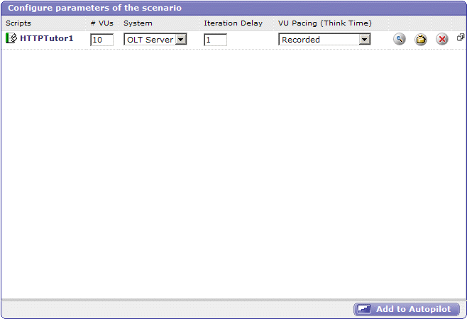 パラメータの構成ペイン