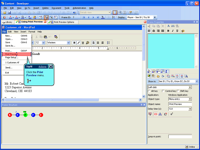 Screen image of this step