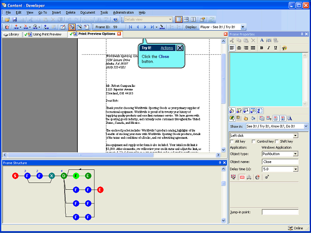Screen image of this step