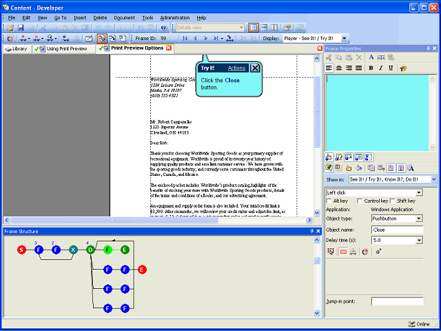 Screen image of this step
