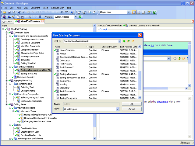 Screen image of this step