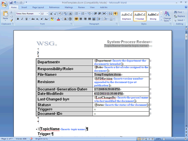 Screen image of this step