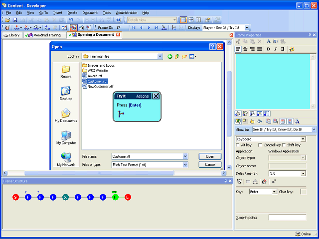 Screen image of this step