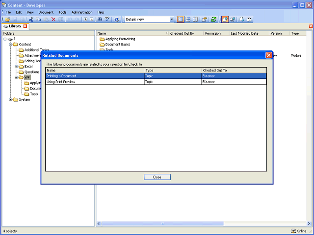 Screen image of this step