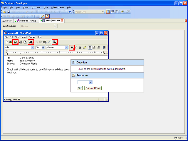 Screen image of this step