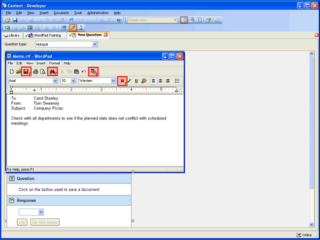 Screen image of this step