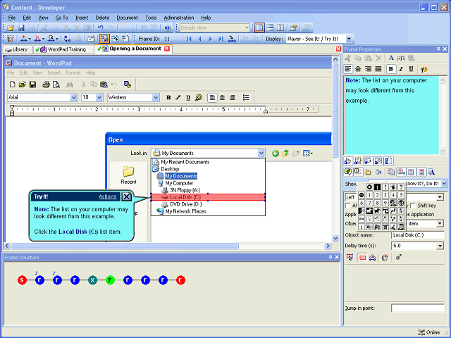 Screen image of this step