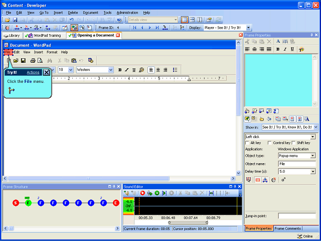 Screen image of this step