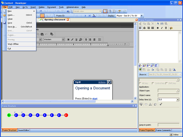 Screen image of this step