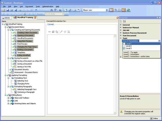 Screen image of this step