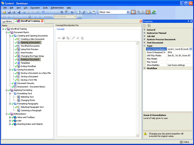 Screen image of this step