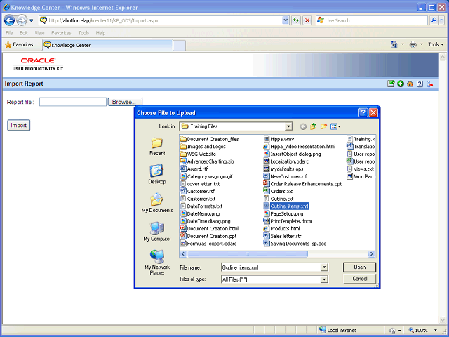 Screen image of this step