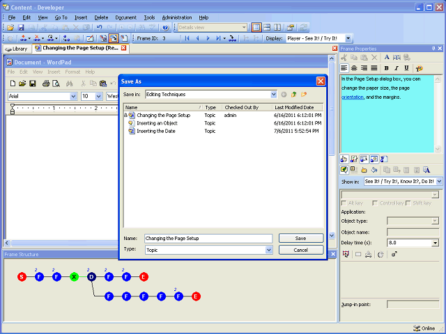 Screen image of this step