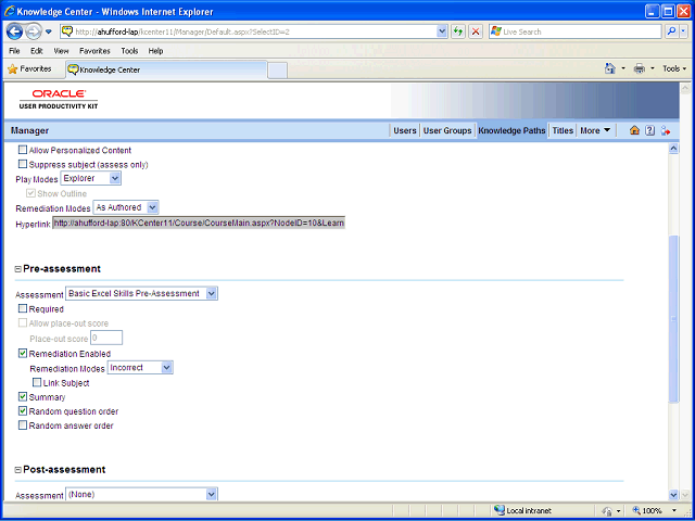 Screen image of this step
