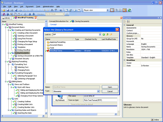 Screen image of this step