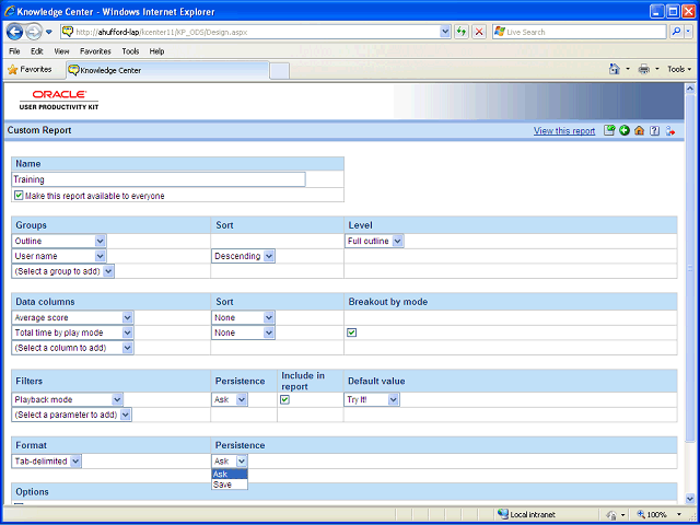 Screen image of this step