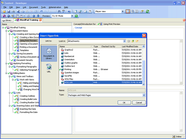 Screen image of this step