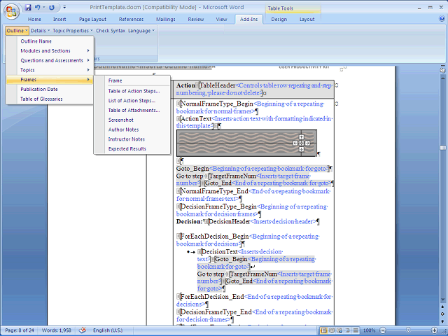 Screen image of this step