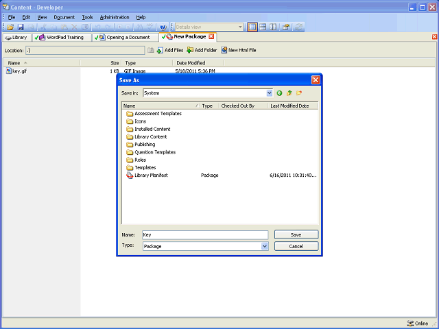 Screen image of this step