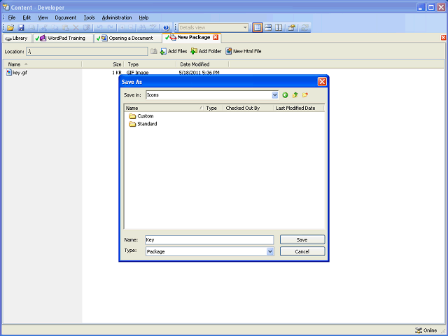 Screen image of this step
