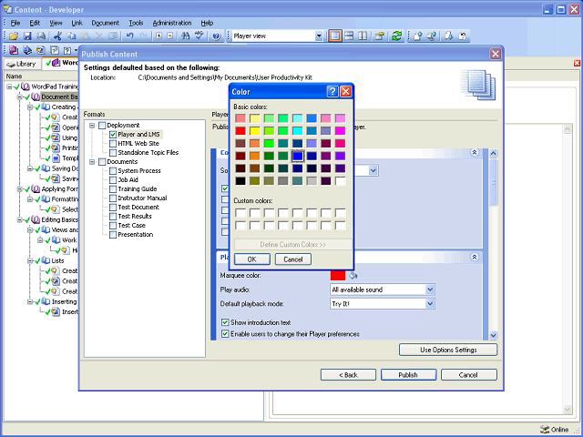 Screen image of this step