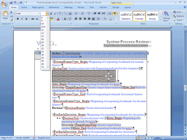 Screen image of this step
