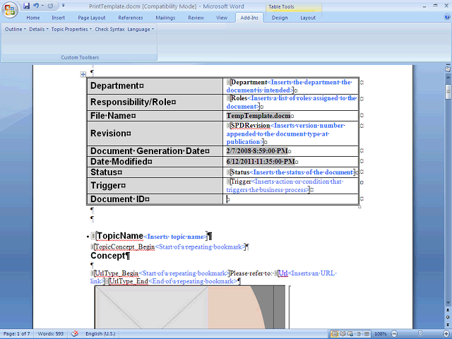 Screen image of this step