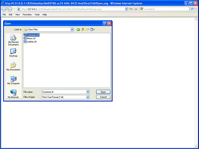 Screen image of this step