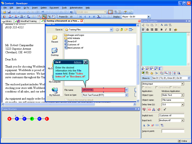 Screen image of this step