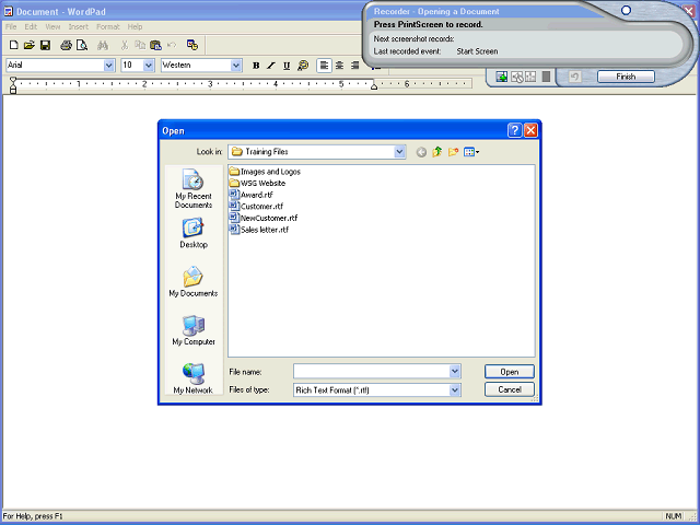 Screen image of this step