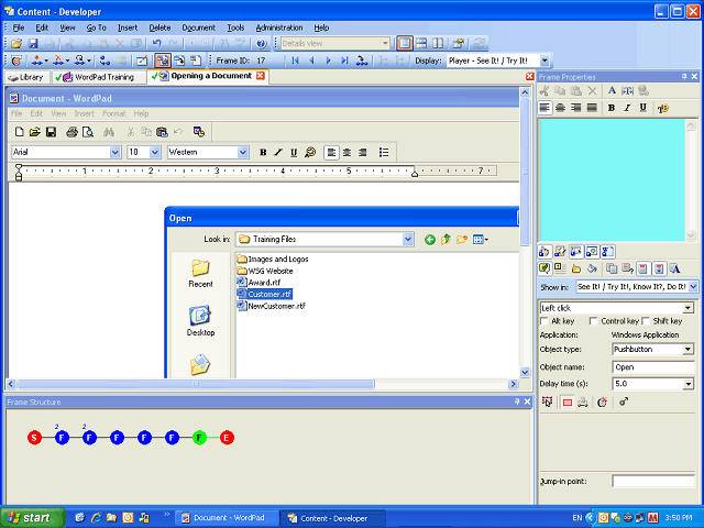 Screen image of this step
