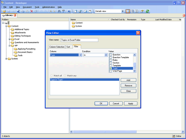 Screen image of this step