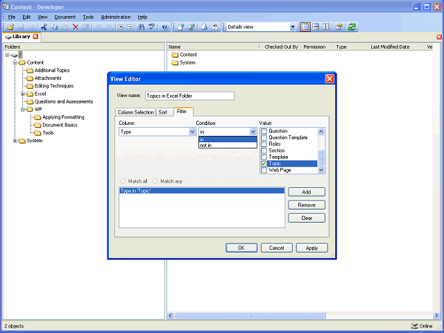 Screen image of this step