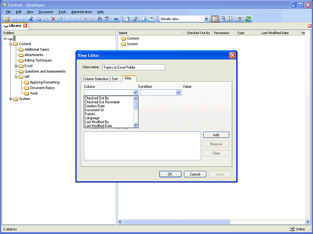 Screen image of this step