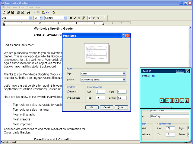 Screen image of this step