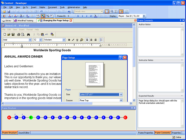 Screen image of this step