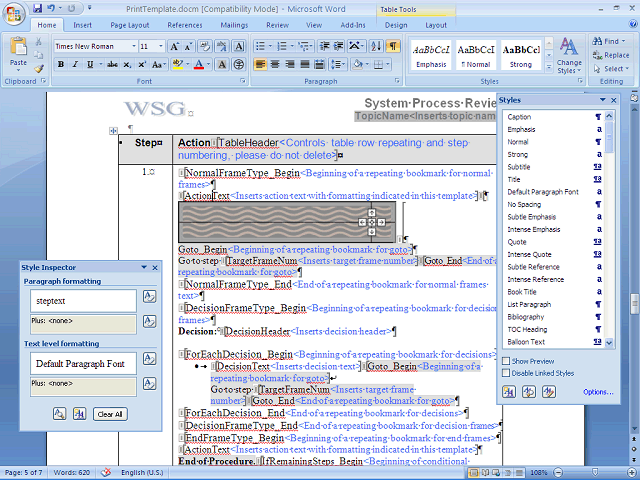 Screen image of this step