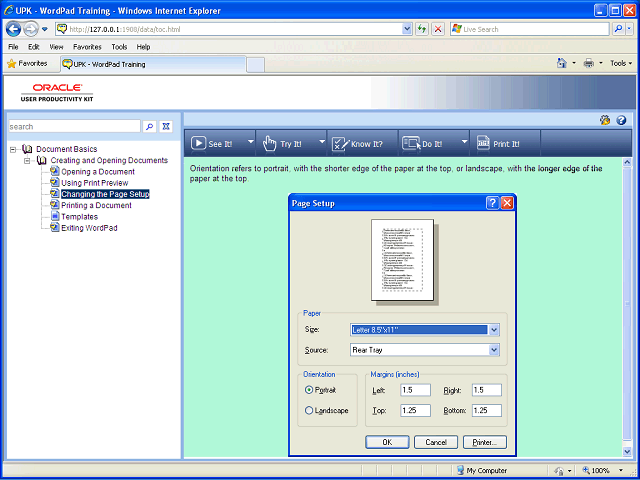 Screen image of this step