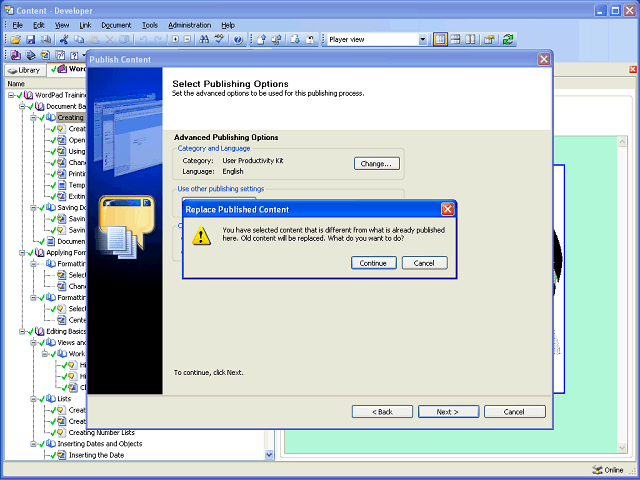 Screen image of this step