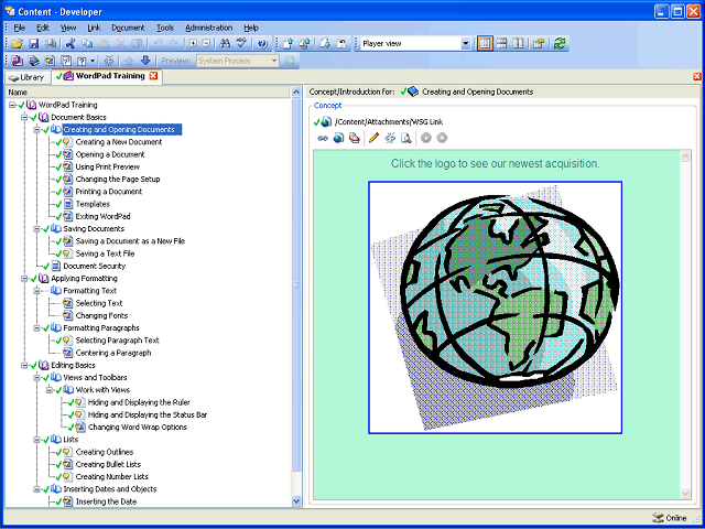 Screen image of this step
