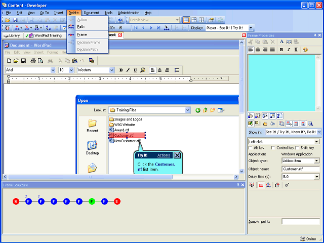 Screen image of this step