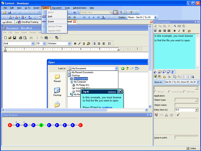 Screen image of this step