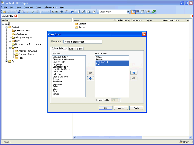 Screen image of this step