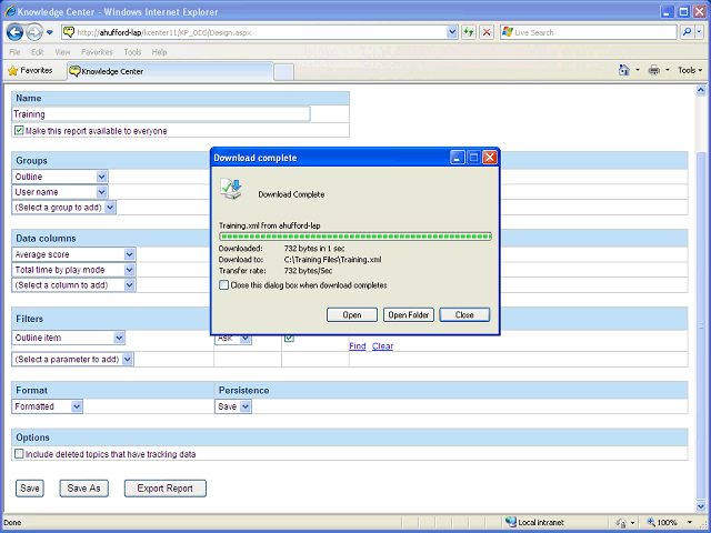 Screen image of this step