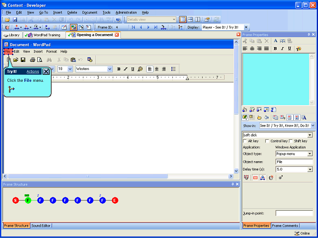 Screen image of this step