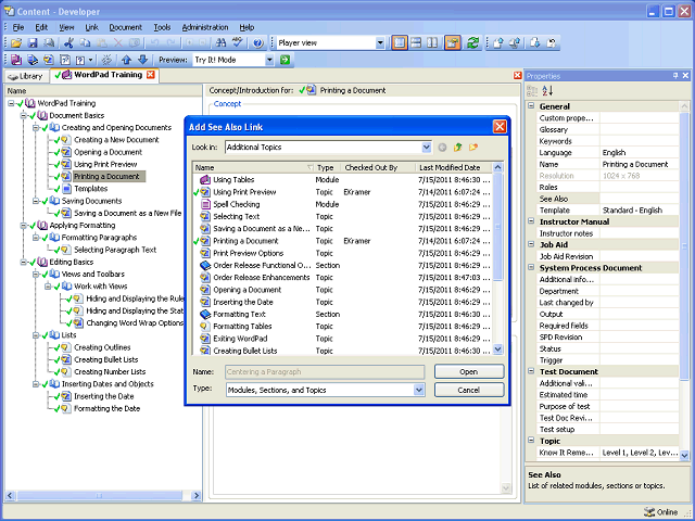 Screen image of this step