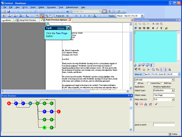 Screen image of this step