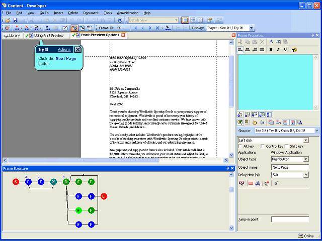 Screen image of this step