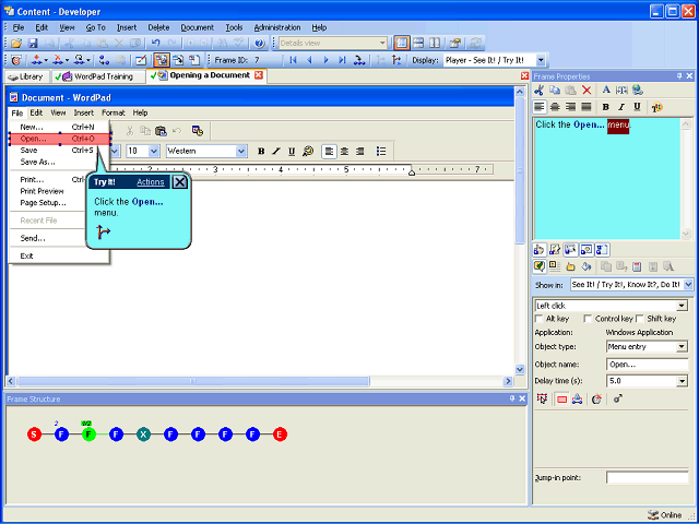 Screen image of this step
